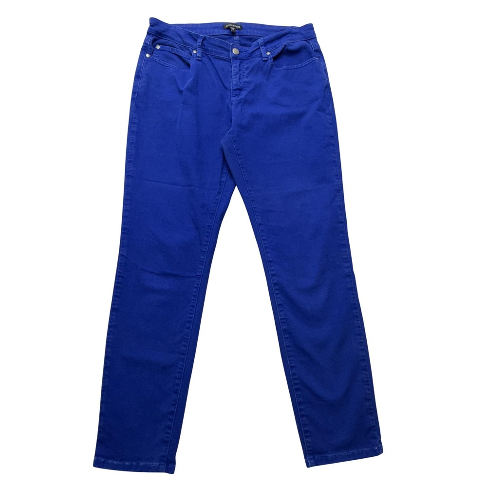 Eileen‎ Fisher Womens Jeans Size 10 Blue Organic Cotton High Rise Slim Tapered